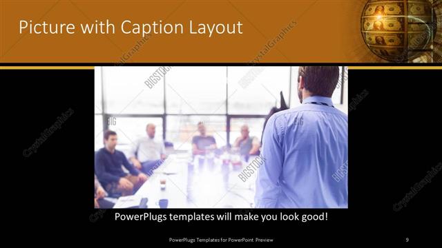 Picture with Caption presentation slide layout
