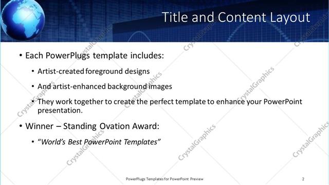Title and Content presentation slide layout