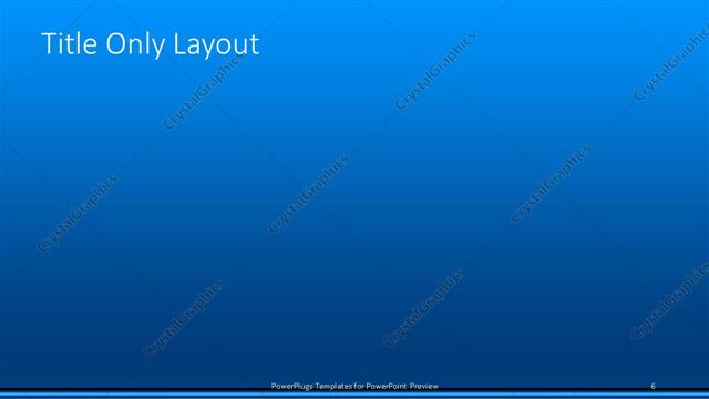 Title Only presentation slide layout