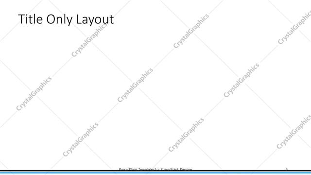 Title Only presentation slide layout