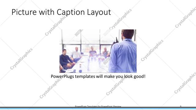 Picture with Caption presentation slide layout