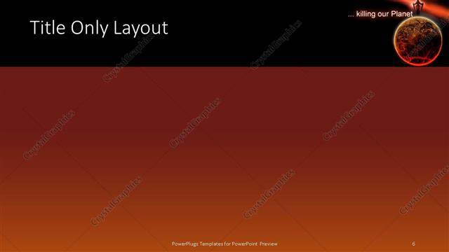 Title Only presentation slide layout