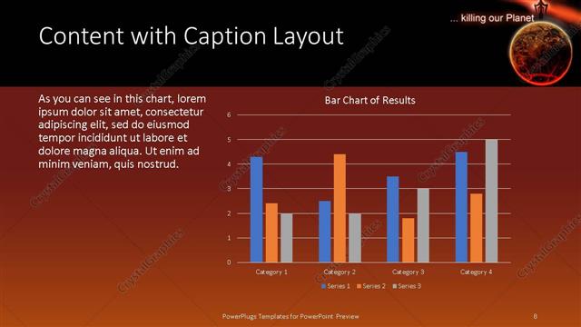 Content with Caption presentation slide layout