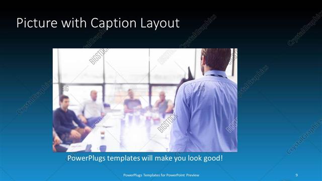 Picture with Caption presentation slide layout