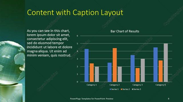 Content with Caption presentation slide layout
