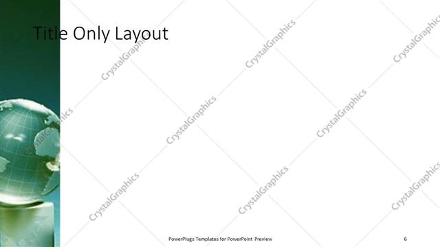 Title Only presentation slide layout