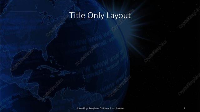 Title Only presentation slide layout