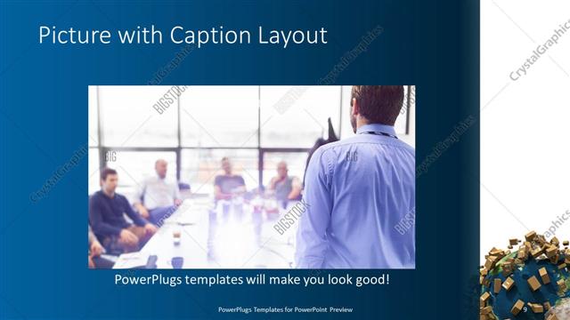 Picture with Caption presentation slide layout