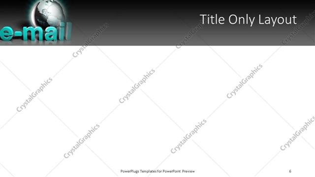 Title Only presentation slide layout