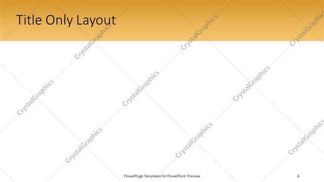 Title Only presentation slide layout