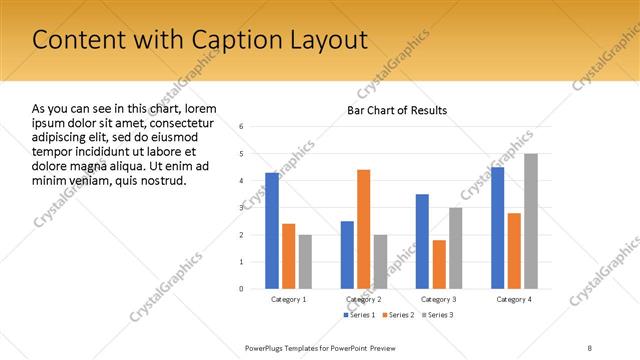 Content with Caption presentation slide layout