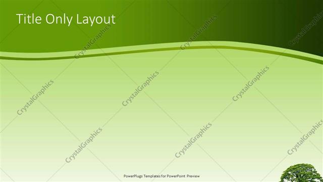 Title Only presentation slide layout