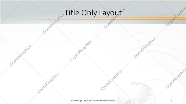 Title Only presentation slide layout