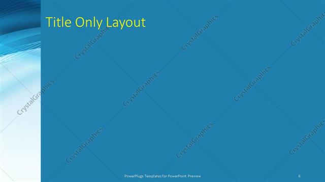 Title Only presentation slide layout