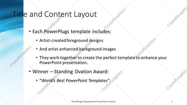 Title and Content presentation slide layout