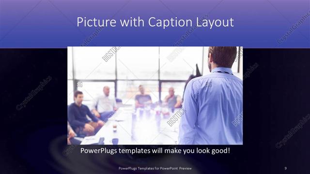 Picture with Caption presentation slide layout