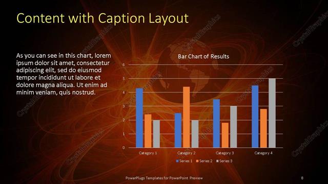 Content with Caption presentation slide layout