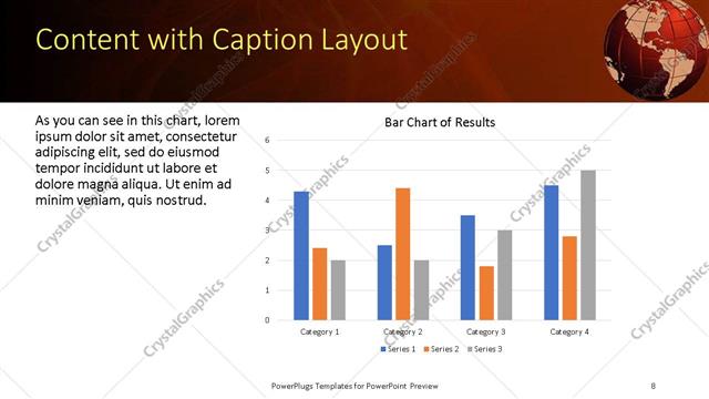 Content with Caption presentation slide layout