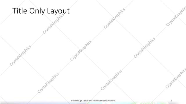 Title Only presentation slide layout