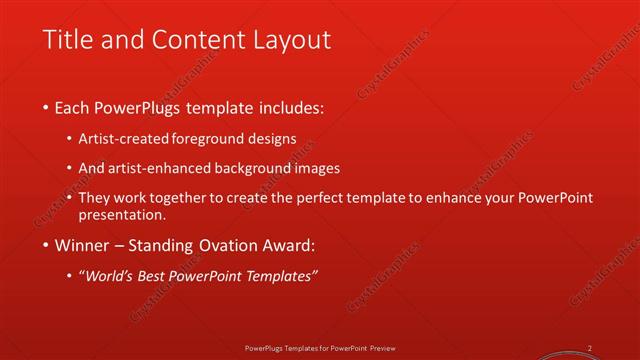 Title and Content presentation slide layout
