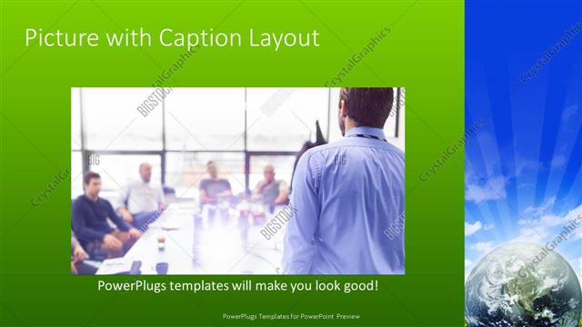 Picture with Caption presentation slide layout