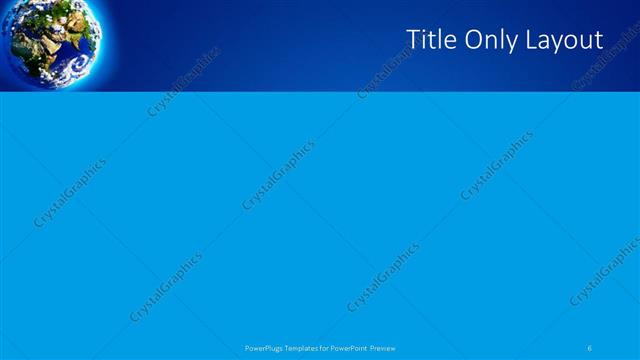 Title Only presentation slide layout