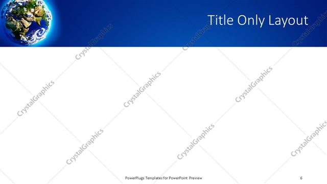 Title Only presentation slide layout