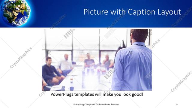 Picture with Caption presentation slide layout
