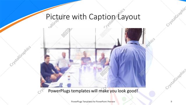 Picture with Caption presentation slide layout