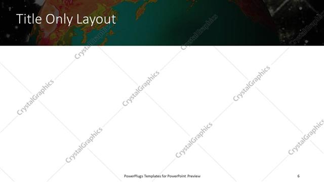 Title Only presentation slide layout