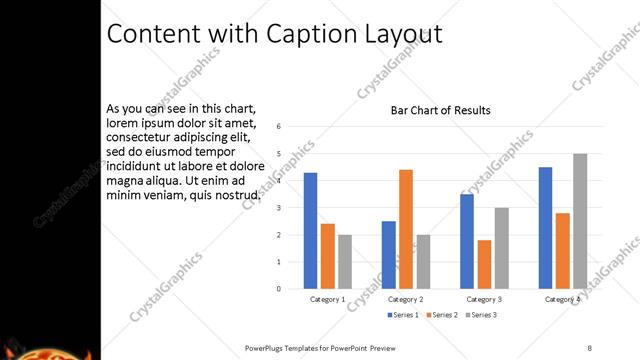 Content with Caption presentation slide layout