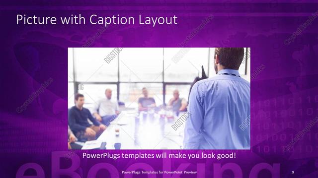 Picture with Caption presentation slide layout