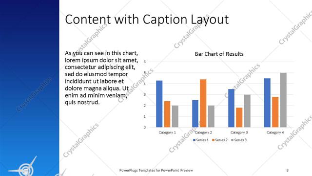 Content with Caption presentation slide layout