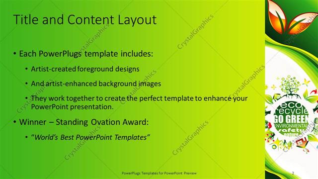 Title and Content presentation slide layout