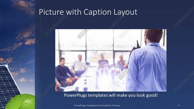 Picture with Caption presentation slide layout