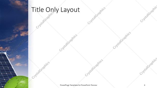 Title Only presentation slide layout