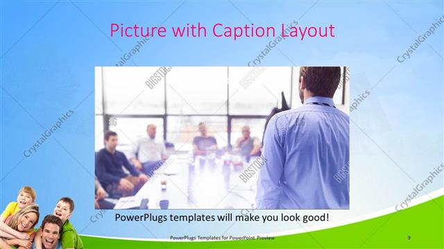 Picture with Caption presentation slide layout