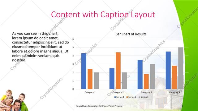 Content with Caption presentation slide layout