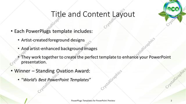 Title and Content presentation slide layout