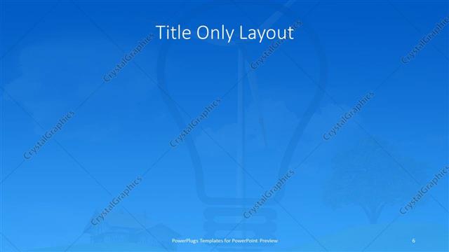 Title Only presentation slide layout