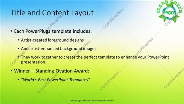 Title and Content presentation slide layout