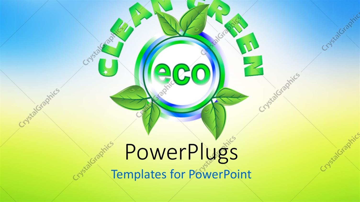 Featuring Ecology Concept with Green Leaves Around the Word ECO and Nature in Background