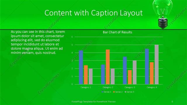 Content with Caption presentation slide layout