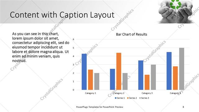 Content with Caption presentation slide layout