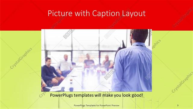 Picture with Caption presentation slide layout