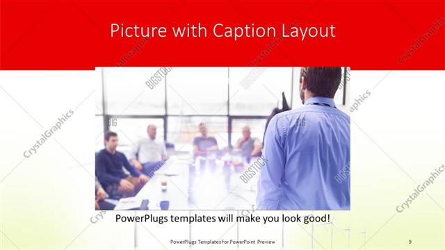 Picture with Caption presentation slide layout