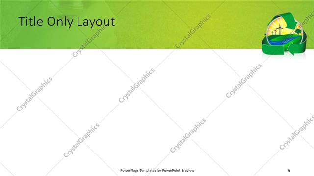 Title Only presentation slide layout