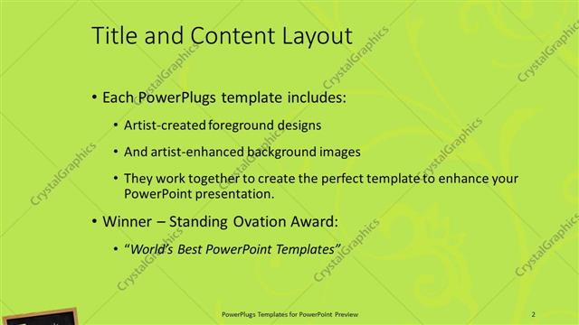 Title and Content presentation slide layout