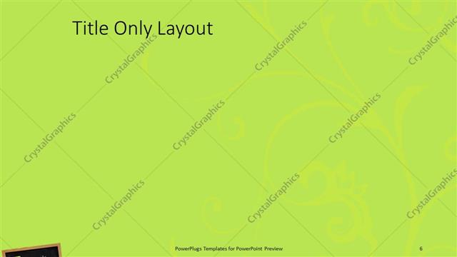 Title Only presentation slide layout