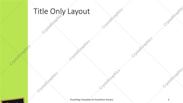 Title Only presentation slide layout